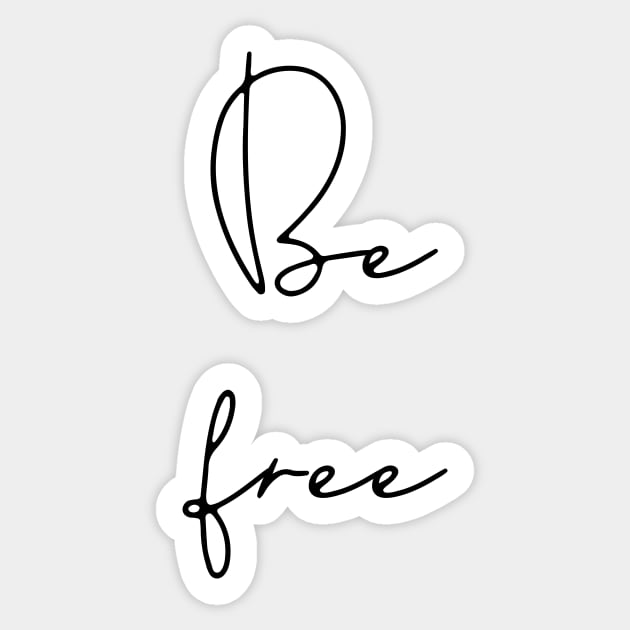 Be free Sticker by LemonBox